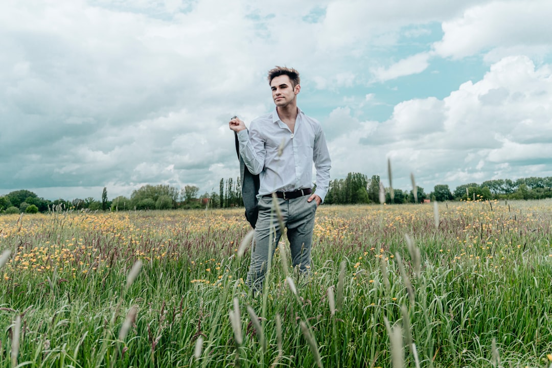 Photo men fashion spring