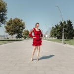Photo flared dress